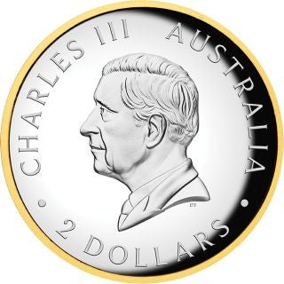 Australien Kookaburra 2026 2 oz Silber High Relief vergoldet PP