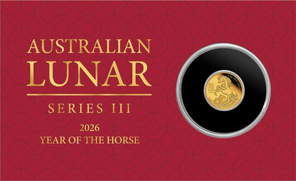 Australien - 0,5g Gold Lunar Pferd 2026