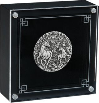Australien - 2oz Lunar III Pferd 2026 antik