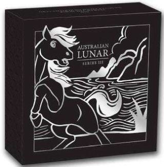 Australien - 5oz Lunar III Pferd 2026 Highrelief