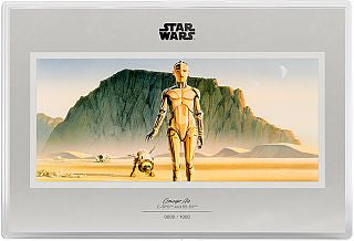 Star Wars Concept Art C-3PO R2-D2 2026 1 oz Silberfolie Niue