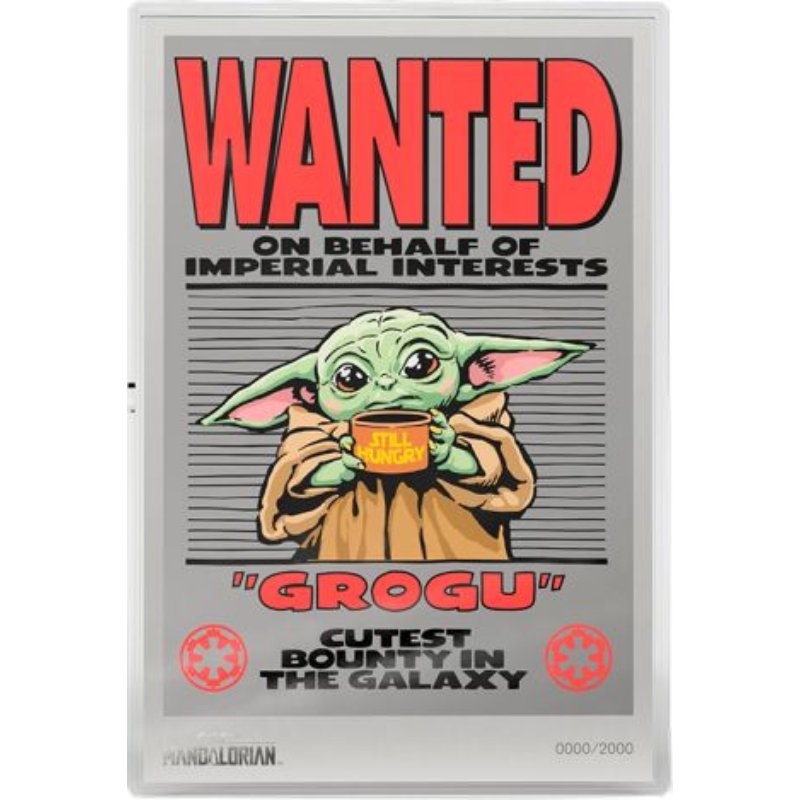 Star Wars Mandalorian Grogu Wanted Foil 2026 Niue 5 g Silber