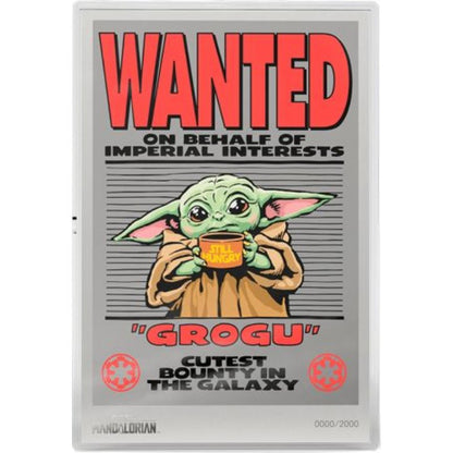 Star Wars Mandalorian Grogu Wanted Foil 2026 Niue 5 g Silber