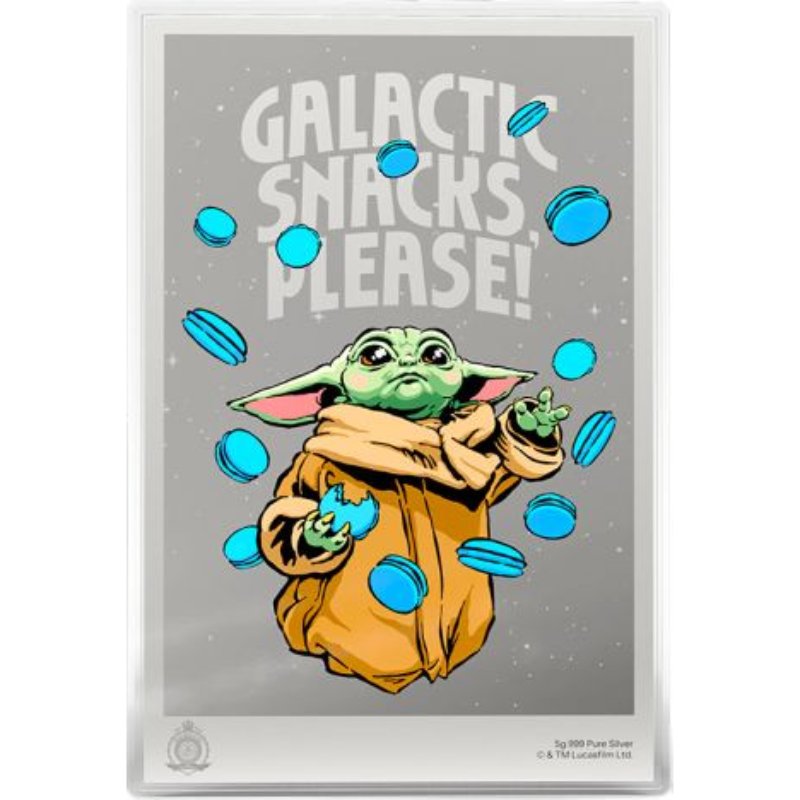 Star Wars Mandalorian Grogu Wanted Foil 2026 Niue 5 g Silber