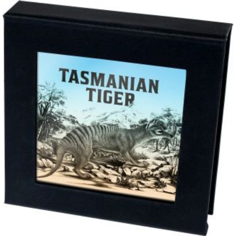 Niue Tasmanischer Tiger 2026 Black Proof Silbermünze