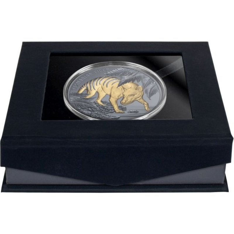 Niue Tasmanischer Tiger 2026 Black Proof Silbermünze