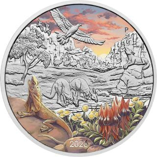 Australien The Outback Wonders of Australia 2026 1 oz Silber farbig