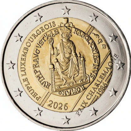 2 Euro Luxemburg 2026 40 Jahre Karlspreis 
