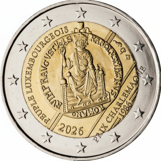 2 Euro Luxemburg 2026 40 Jahre Karlspreis 