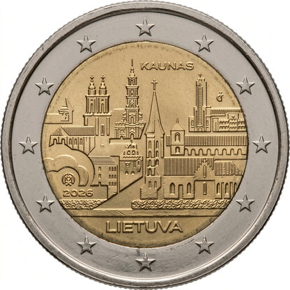 Litauen 2 Euro 2026 Kaunas Gedenkmünze