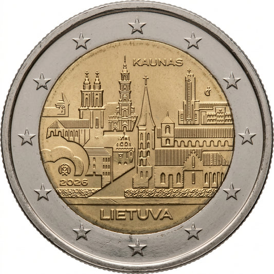 Litauen 2 Euro 2026 Kaunas Gedenkmünze
