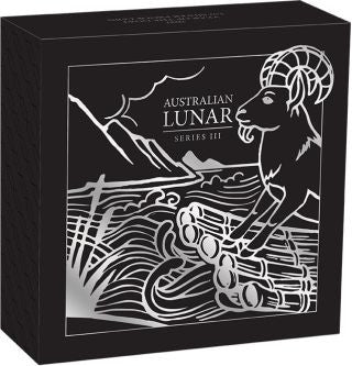 Australien Lunar Jahr der Ziege 2027 1 oz Silber PP