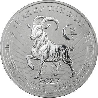 Ruanda Zodiac Legacy Year of the Goat 2027 1 oz Silber Proof Slab