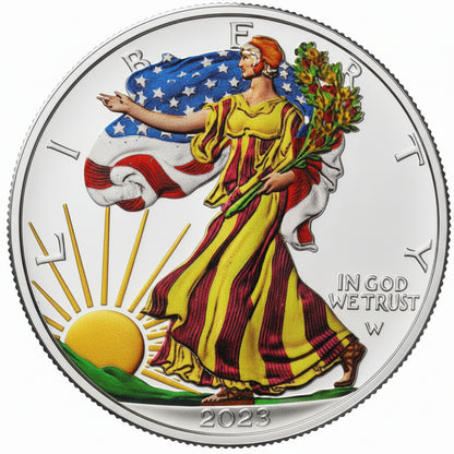 2023 Colorized American Silver Eagle Silbermünze