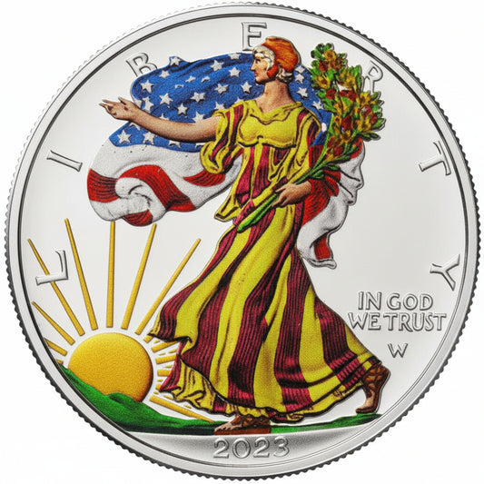 2023 Colorized American Silver Eagle Silbermünze