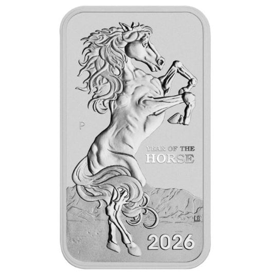 Lunar III Horse 2026 1 oz Silber | Perth Mint Barrenmünze