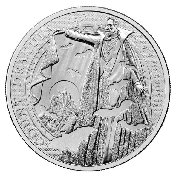 Dracula 2025 Silbermünze 1 oz | Gothic Horror | Royal Mint