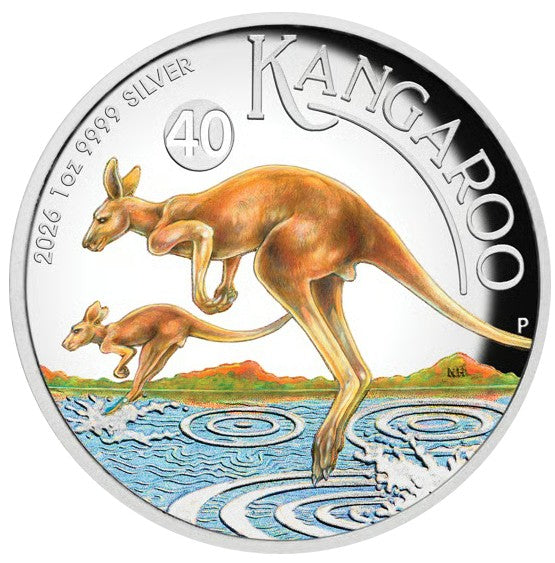 Australian Kangaroo 2026 40 Jahre Silbermünze