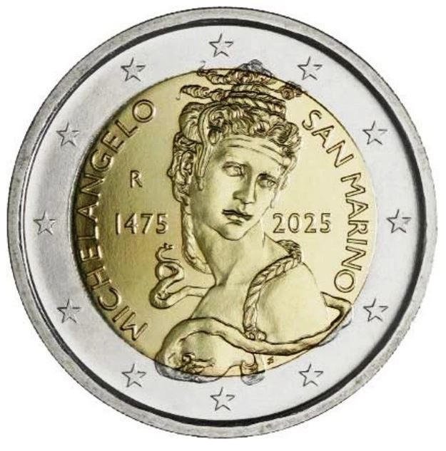 San Marino 2€ 2025 - Michelangelo