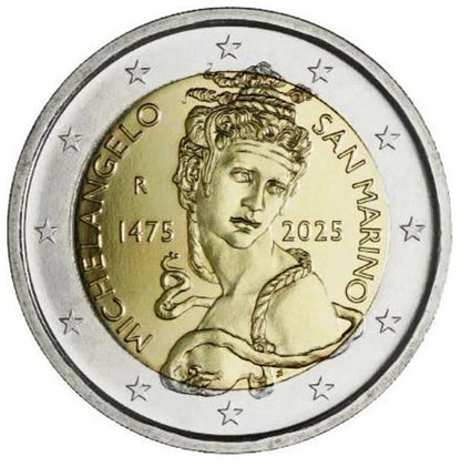 San Marino 2€ 2025 - Michelangelo
