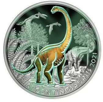 3 Euro Dinotaler 2021 - Argentinosaurus #9