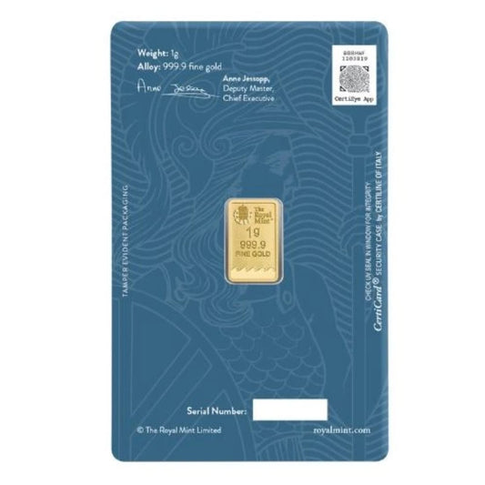 Goldbarren The Royal Mint - Britannia 1g