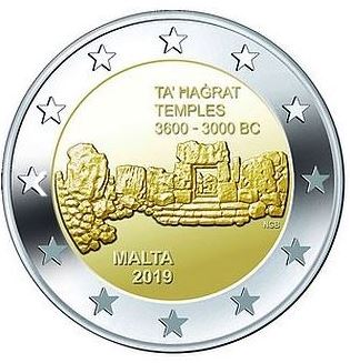 Malta 2€ 2019 - Kulturelles Erbe Ta' Hagrat CC