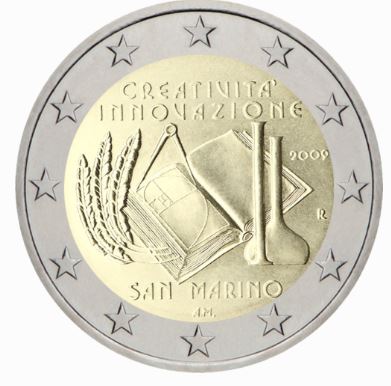 San Marino 2 Euro Gedenkmünze 2009 Kreativität