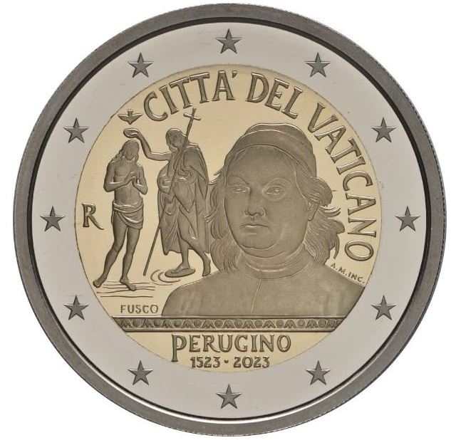 Vatikan 2€ 2023 - 500. Todestag Perugino