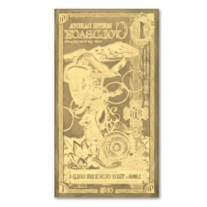South Dakota Goldback Goldnote 1/1000 oz