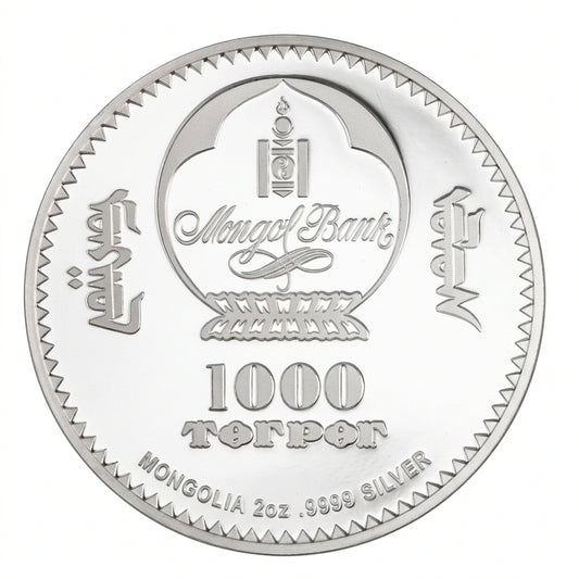 Mongolei Fabergé Trans-Siberian Railway Egg 2027 2 oz Silber 1000 Togrog