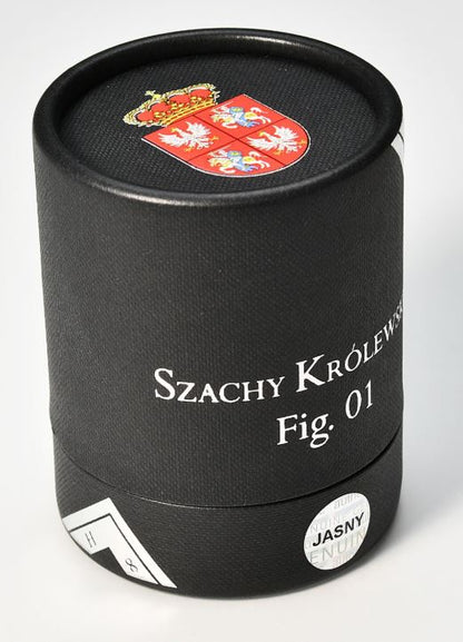 Silberfigur - 1oz Königliches Schach Husar #1 dunkel