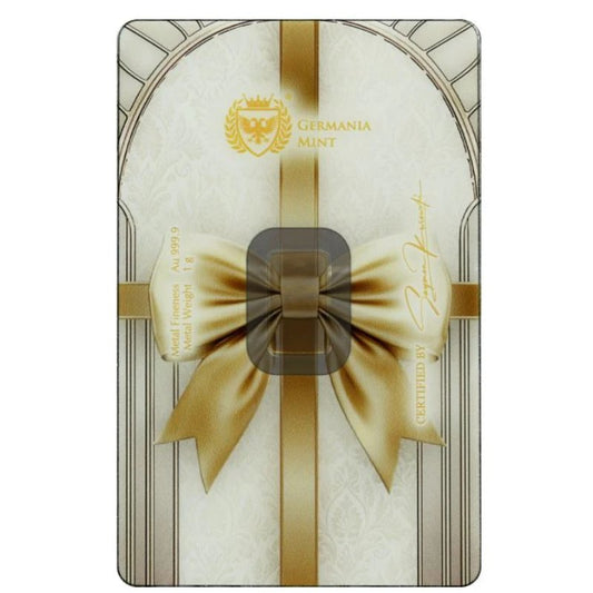 Goldbarren 1 Gramm Mint Germania Best Wishes