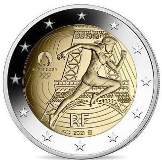 Frankreich 2 Euro 2021 Olympia 2024 