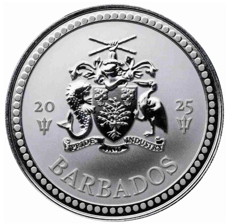 Barbados Trident 2025 1 oz Silbermünze