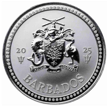 Barbados Trident 2025 1 oz Silbermünze