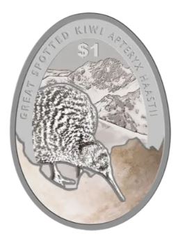 Neuseeland Kiwi 2016 1 NZ-Dollar Silber Reverse Proof im Blister