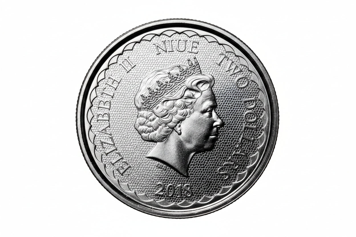 Niue Double Dragon 2018 1 oz Silbermünze New Zealand Mint