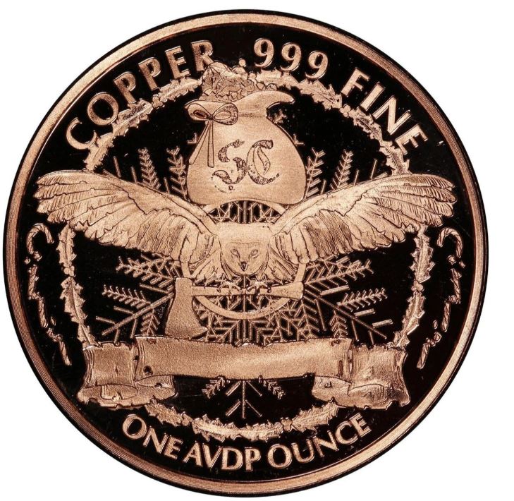 North Pole Foreclosure Christmas is Cancelled 1 oz Kupfermedaille