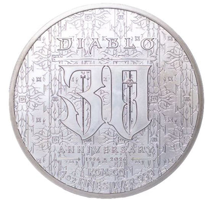 Diablo 30th Anniversary 2026 1 oz Silbermedaille KOMSCO BU