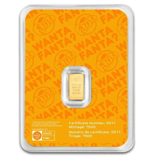 Schweiz - PAMP Goldbarren 1 Gramm Fanta