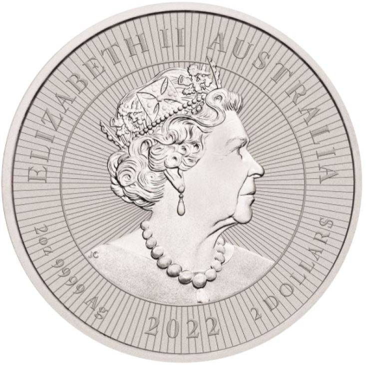 2 oz Silber Dingo 2022 Perth Mint