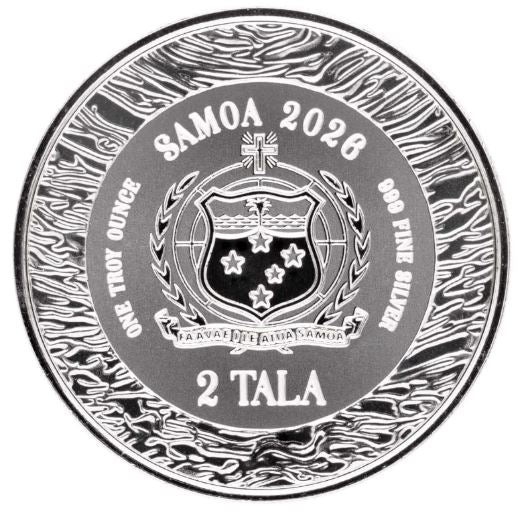 Samoa Mermaid Under the Sea 2026 1 oz Silber BU