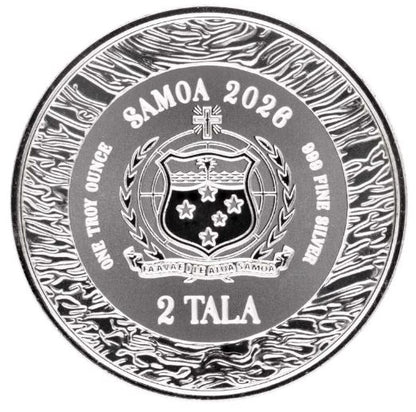 Samoa Mermaid Under the Sea 2026 1 oz Silber BU