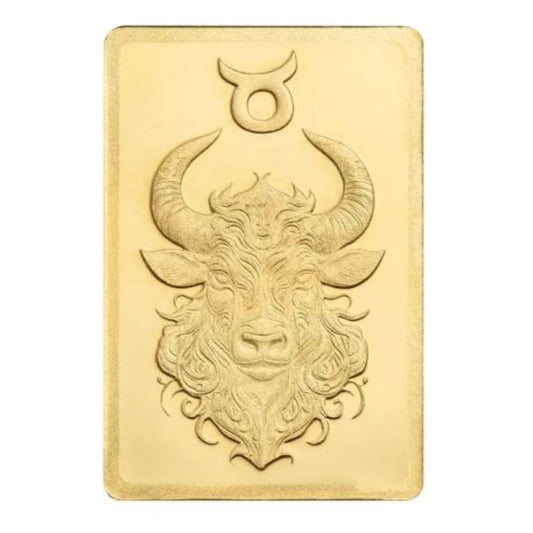 Goldbarren 0,5 Gramm PAMP Sternzeichen Stier