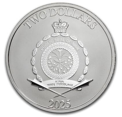 Niue Disney Mickey Mouse Weihnachten Silbermünze 2025 1 oz