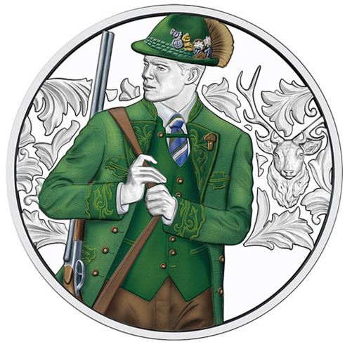 10 Euro Anpirschen Horn 2026 PP Silbermünze Österreich