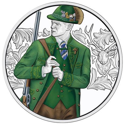 10 Euro Anpirschen Horn 2026 PP Silbermünze Österreich