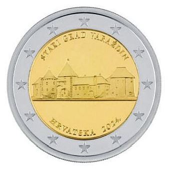 Kroatien 2€ 2024 - Altstadt von Varazdin