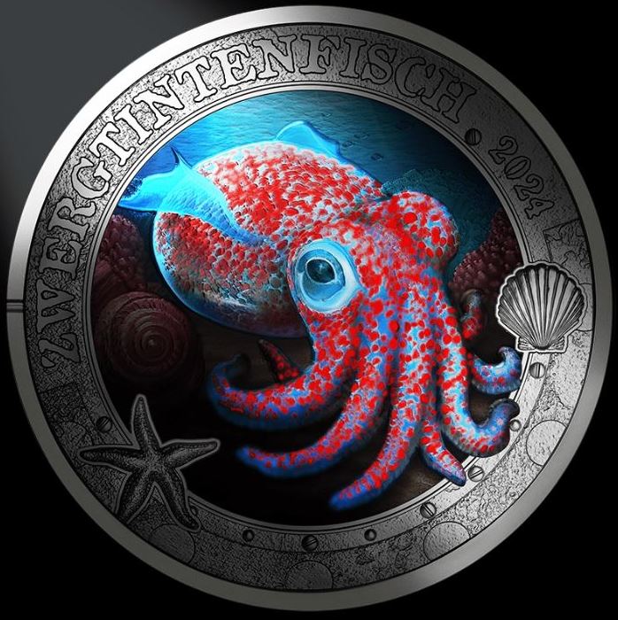 3€ Ozeantaler - #8 Zwergtintenfisch 2024